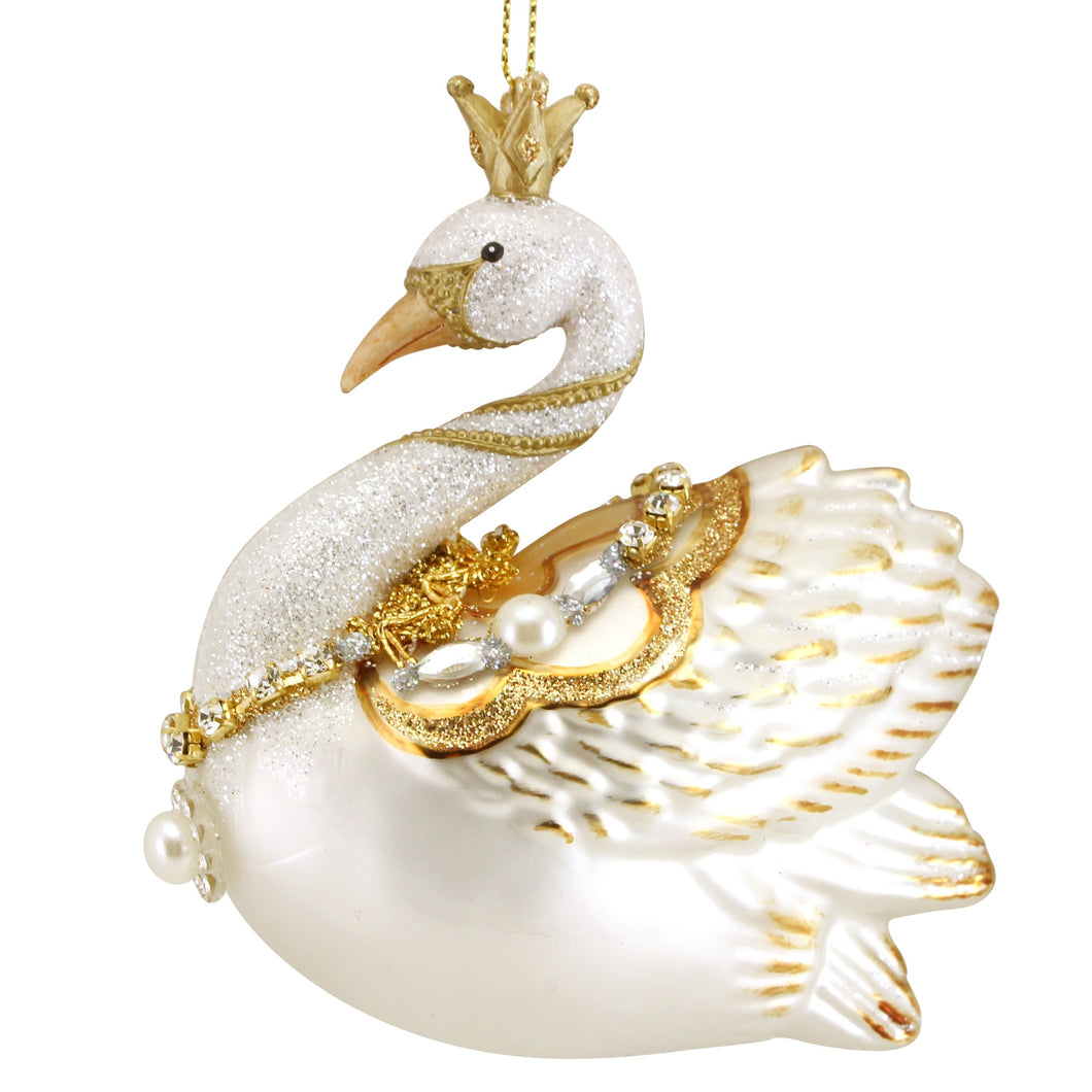 Gold swan bauble