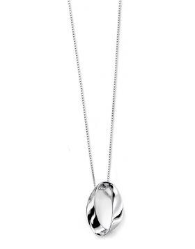 Sterling silver twisted pendant