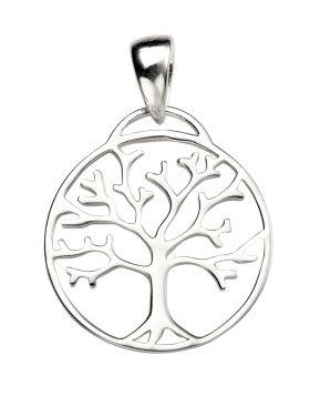 Sterling silver tree of Life cut out pendant