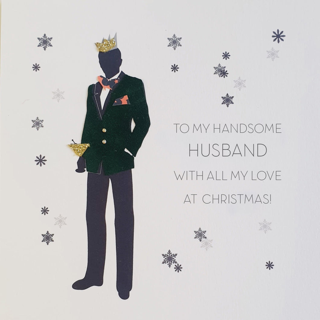 Five Dollar Shake To my Handsome Husband Christmas Card