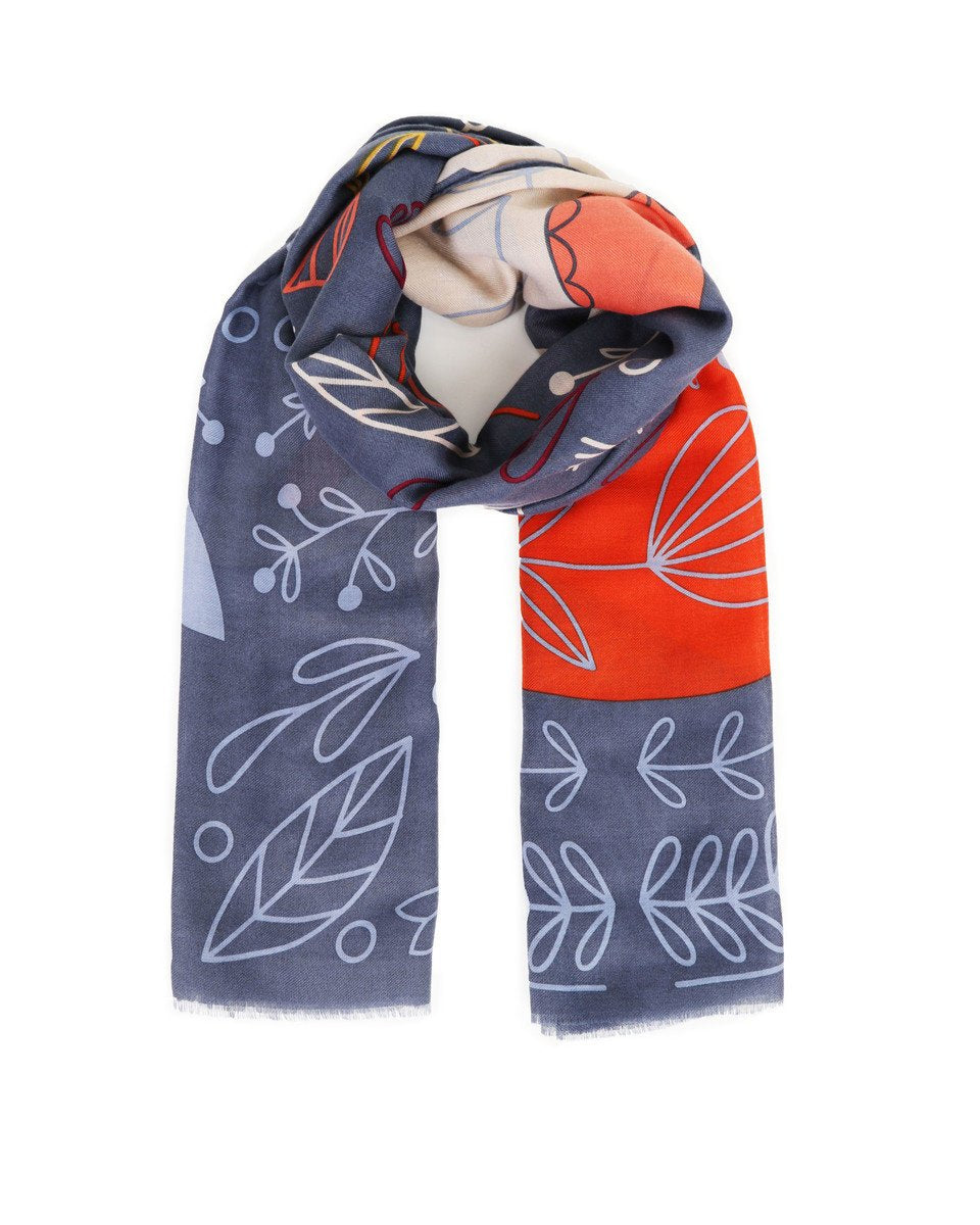 Scandi Fox and Hare Scarf by Powder